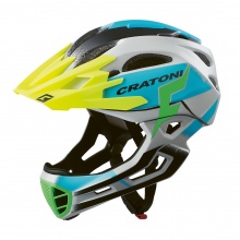 Cratoni Fahrradhelm C-Maniac PRO (Full Protection) grau/blau matt